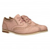 Pantofi dama, stil Oxford, roz pal
