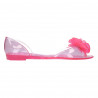 Balerini transparenti, roz, cu floare
