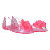 Balerini transparenti, roz, cu floare