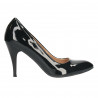 Pantofi stiletto, lac negru de gala