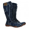 Ghete jeans, fara toc, pentru femei