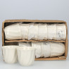 Set cani mici, fara toarta, 24 piese