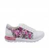 Sneakers florali, cu talpa moderna
