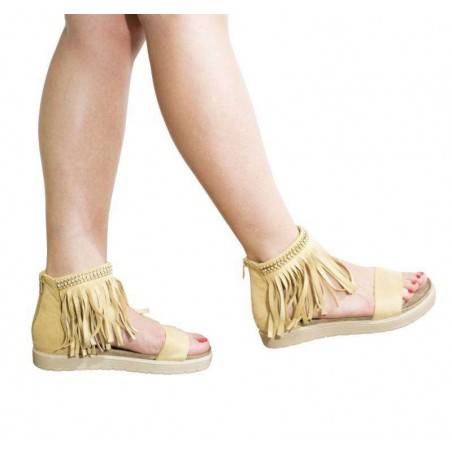 Sandale dama casual bej marca Dame Rose VGFP201BE.MS