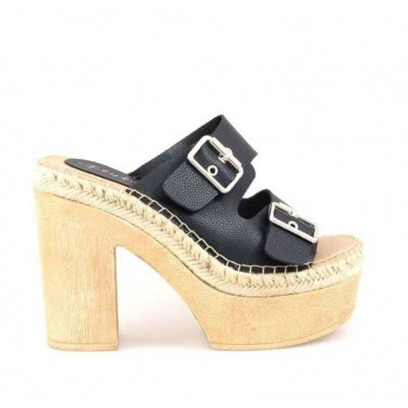 Saboti dama negru cu platforma marca Fly For