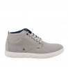 Ghete barbatesti, casual, culoarea gri