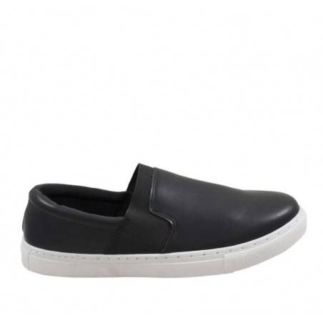 Espadrile Barbati negru cu alb